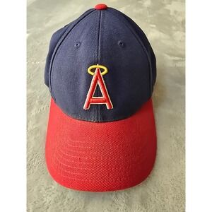 American Needle California Angels 1973 Cooperstown Hat Blue Red Size 7 3/8